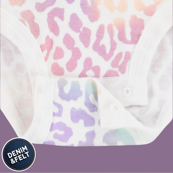 COPY - Nike Baby Girl Colorful Spot On Cheetah Bodysuit, Bib & Bootie 3 Piece S… - Picture 4 of 13